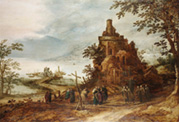momper with hans jordeans the road to emmaus after jan brueghel the elder 